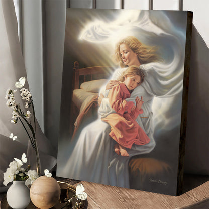 Angels Among Us Canvas Picture - Jesus Canvas Wall Art - Christian Wall Art