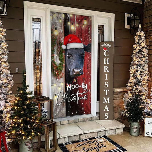 Angus Moory Christmas Door Cover - Front Door Christmas Cover - Christmas Outdoor Decoration
