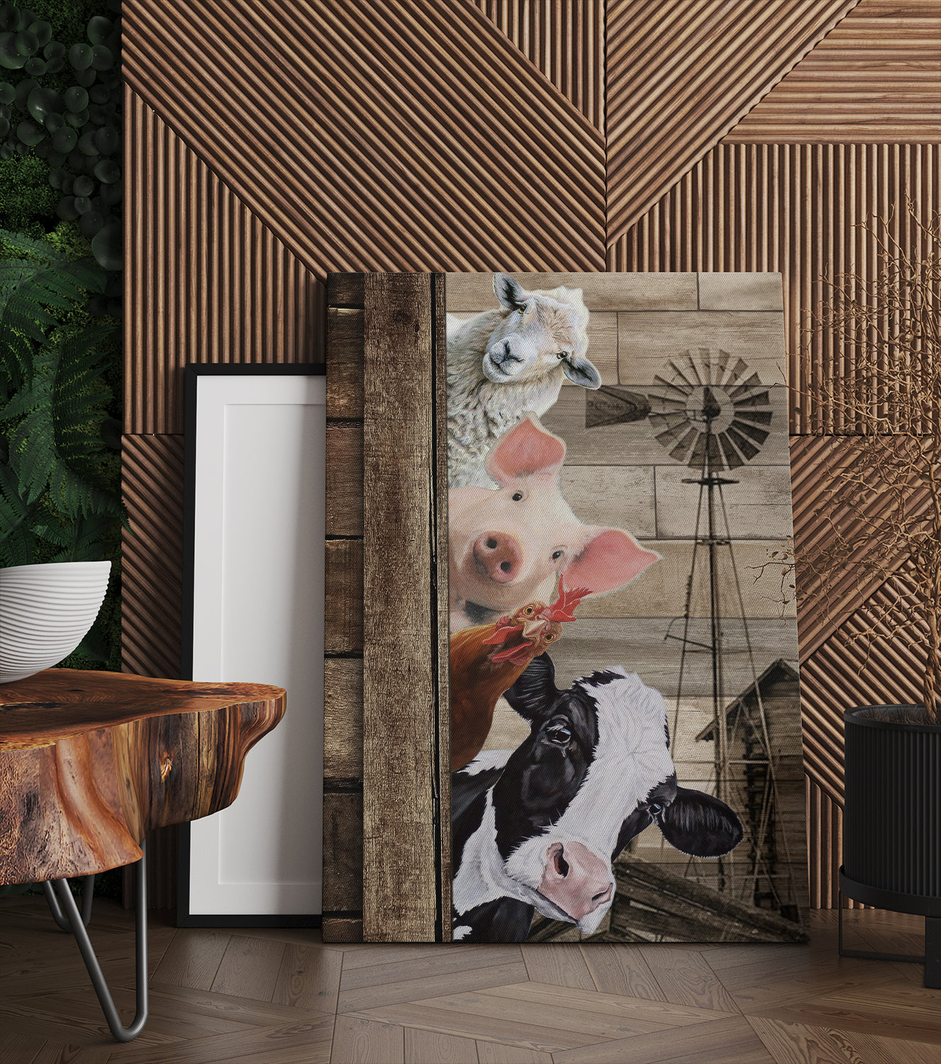 Animal Farm Canvas Poster - Gift Ideas For Farmer