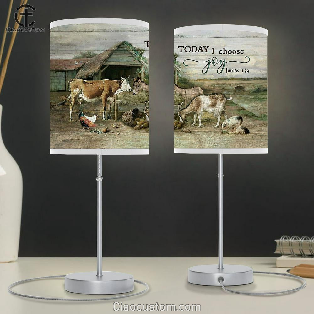 Animal farm Today I choose Table Lamp For Bedroom - Bible Verse Table Lamp - Religious Room Decor