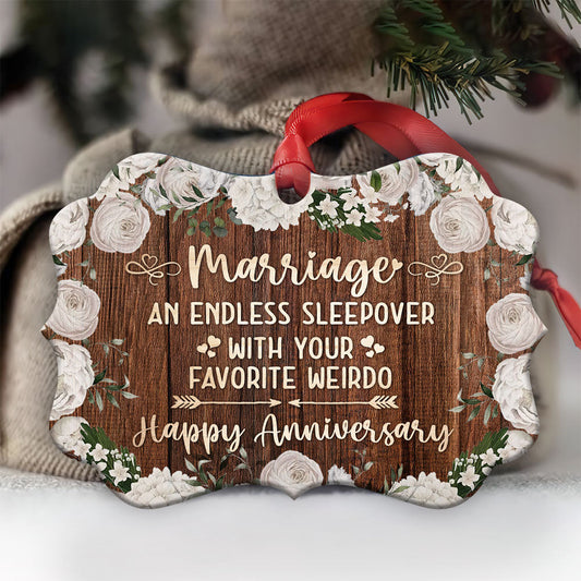 Anniversary Gift Marriage An Endless Sleepover With Your Favorite Weirdo Ornament - Christmas Ornament - Ciaocustom