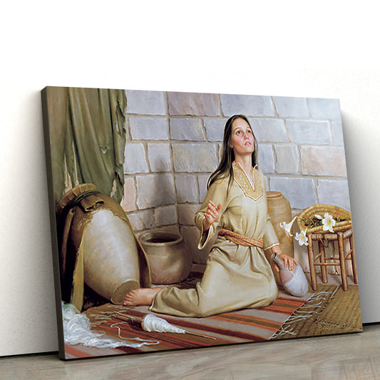 Annunciation To Mary Canvas Picture - Jesus Christ Canvas Art - Christian Wall Art