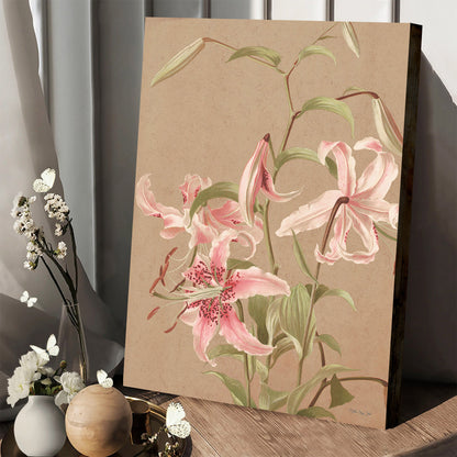 Antique Botanical Collection 3 Canvas Print - Easter Wall Art - Easter Vertical Canvas - Easter Gift