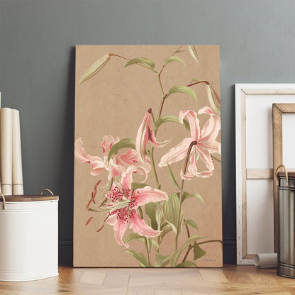 Antique Botanical Collection 3 Canvas Print - Easter Wall Art - Easter Vertical Canvas - Easter Gift