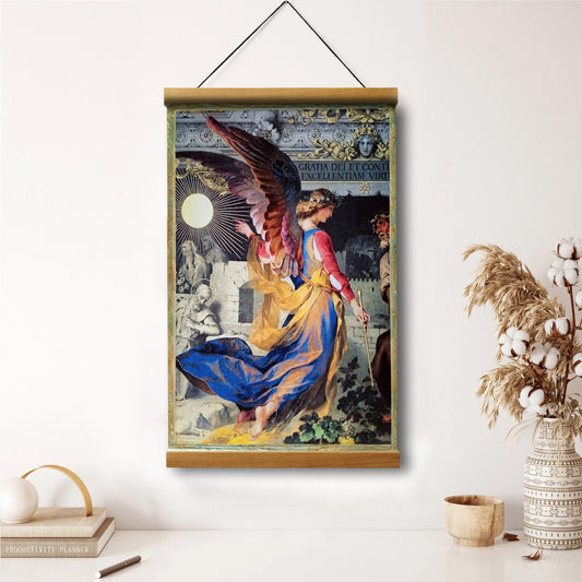 Archangel Angel Religious Canvas Hanging Wall Art - Catholic Canvas Wall Art - Religious Gift - Christian Wall Art Decor