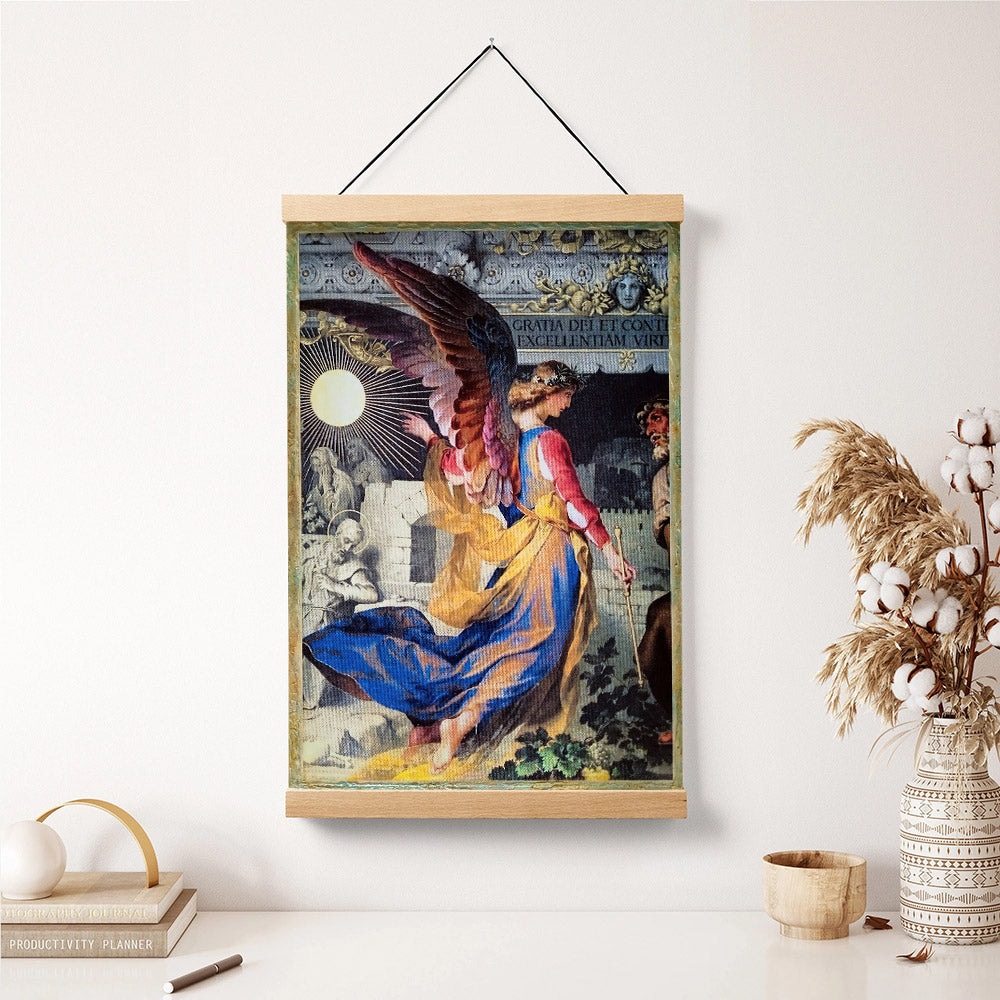 Archangel Angel Religious Canvas Hanging Wall Art - Catholic Canvas Wall Art - Religious Gift - Christian Wall Art Decor