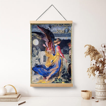 Archangel Angel Religious Hanging Canvas Wall Art - Catholic Hanging Canvas Wall Art - Religious Gift - Christian Wall Art Decor