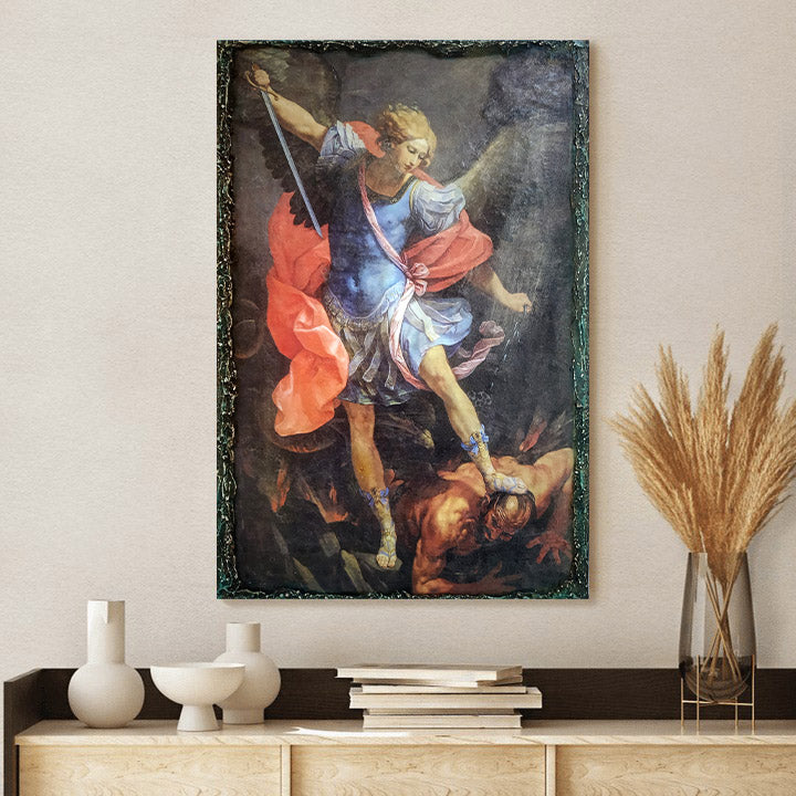 Archangel Gabriel 1 Canvas Wall Art - Catholic Canvas Wall Art - Religious Gift - Christian Wall Art Decor