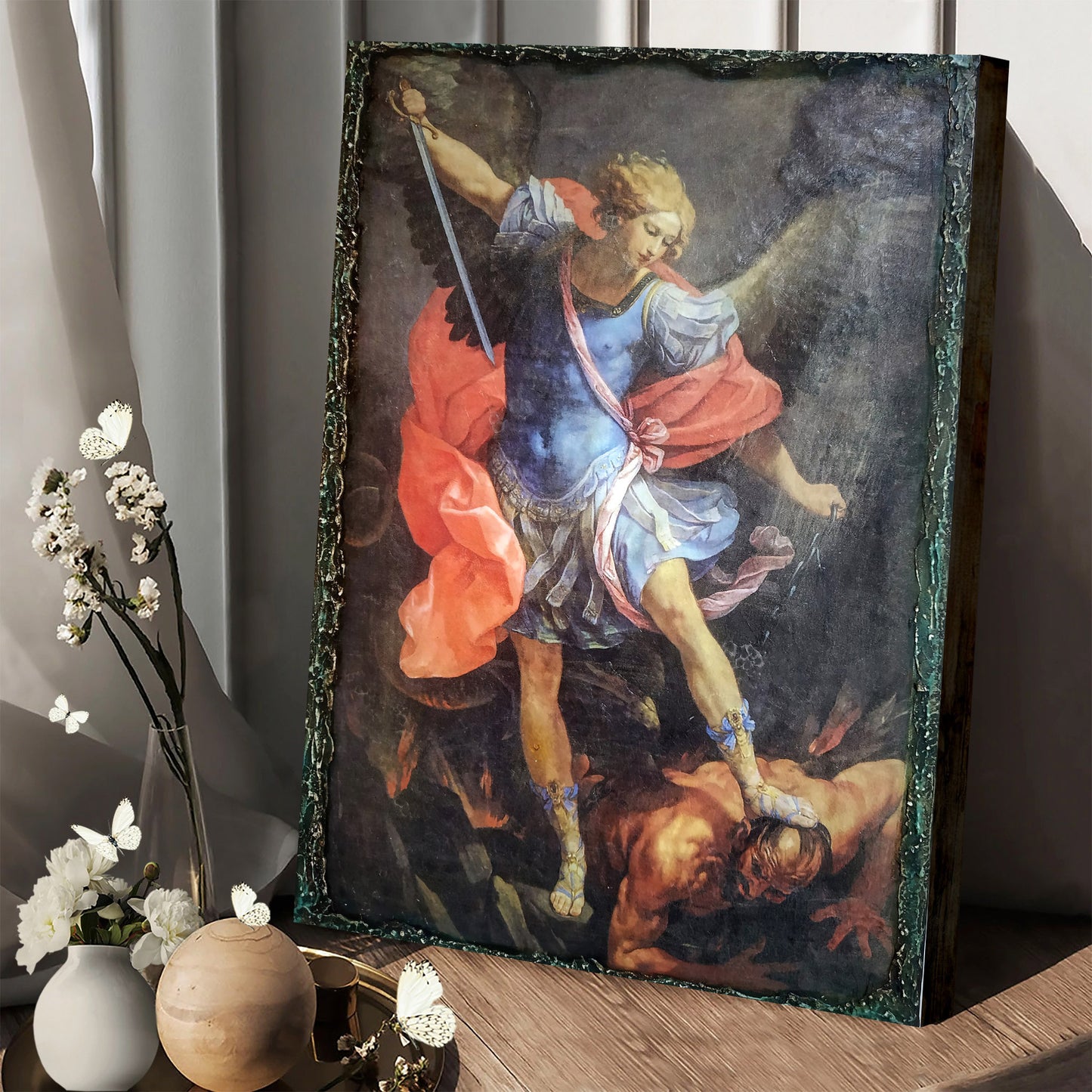 Archangel Gabriel 1 Canvas Wall Art - Catholic Canvas Wall Art - Religious Gift - Christian Wall Art Decor