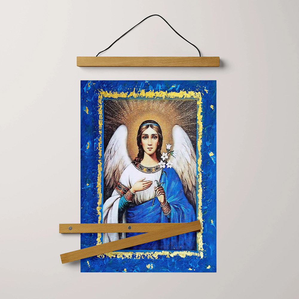 Archangel Gabriel 1 Hanging Canvas Wall Art - Catholic Hanging Canvas Wall Art - Religious Gift - Christian Wall Art Decor