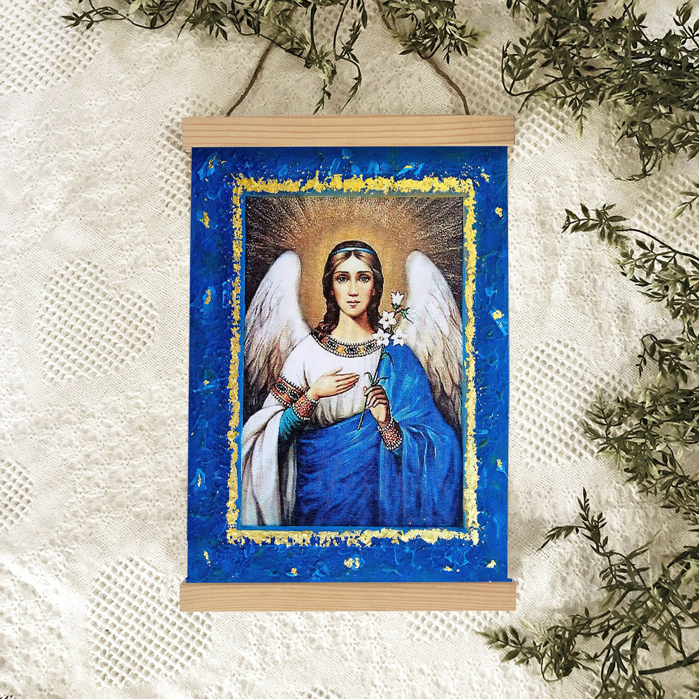 Archangel Gabriel 1 Hanging Canvas Wall Art - Catholic Hanging Canvas Wall Art - Religious Gift - Christian Wall Art Decor