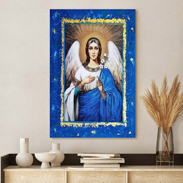 Archangel Gabriel 2 Canvas Wall Art - Catholic Canvas Wall Art - Religious Gift - Christian Wall Art Decor