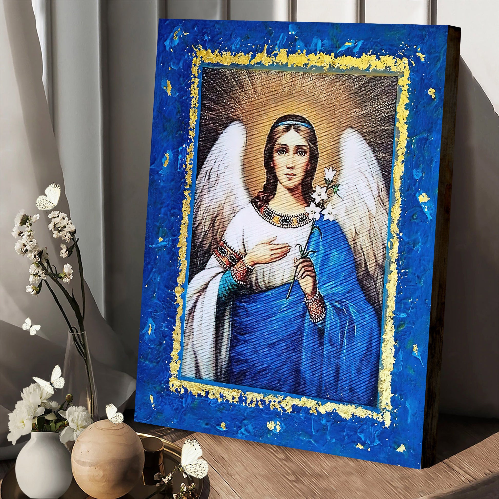 Archangel Gabriel 2 Canvas Wall Art - Catholic Canvas Wall Art - Religious Gift - Christian Wall Art Decor