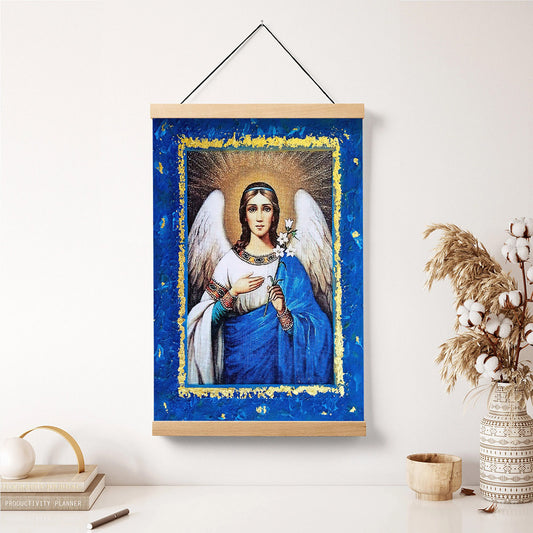 Archangel Gabriel 2 Hanging Canvas Wall Art - Catholic Hanging Canvas Wall Art - Religious Gift - Christian Wall Art Decor