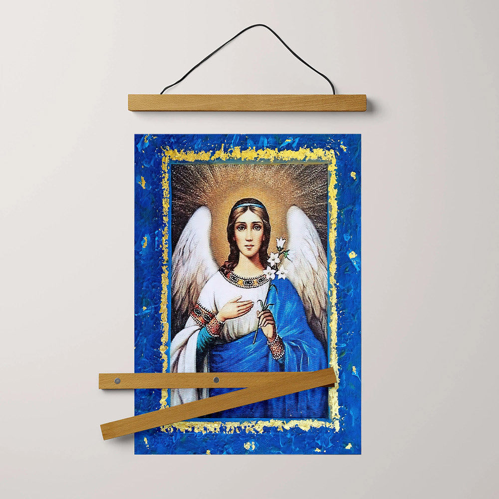 Archangel Gabriel 2 Hanging Canvas Wall Art - Catholic Hanging Canvas Wall Art - Religious Gift - Christian Wall Art Decor