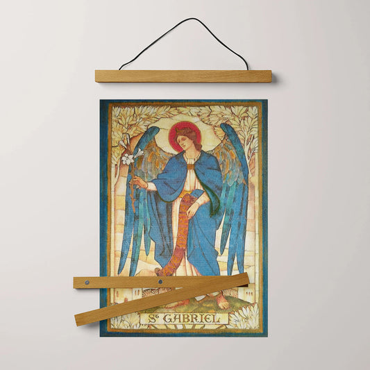 Archangel Gabriel 3 Hanging Canvas Wall Art - Catholic Hanging Canvas Wall Art - Religious Gift - Christian Wall Art Decor