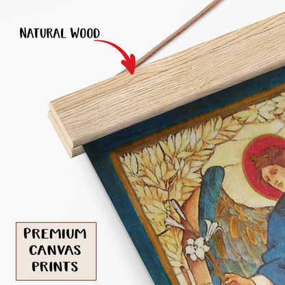 Archangel Gabriel 3 Hanging Canvas Wall Art - Catholic Hanging Canvas Wall Art - Religious Gift - Christian Wall Art Decor