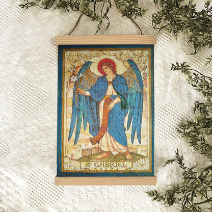 Archangel Gabriel 3 Hanging Canvas Wall Art - Catholic Hanging Canvas Wall Art - Religious Gift - Christian Wall Art Decor