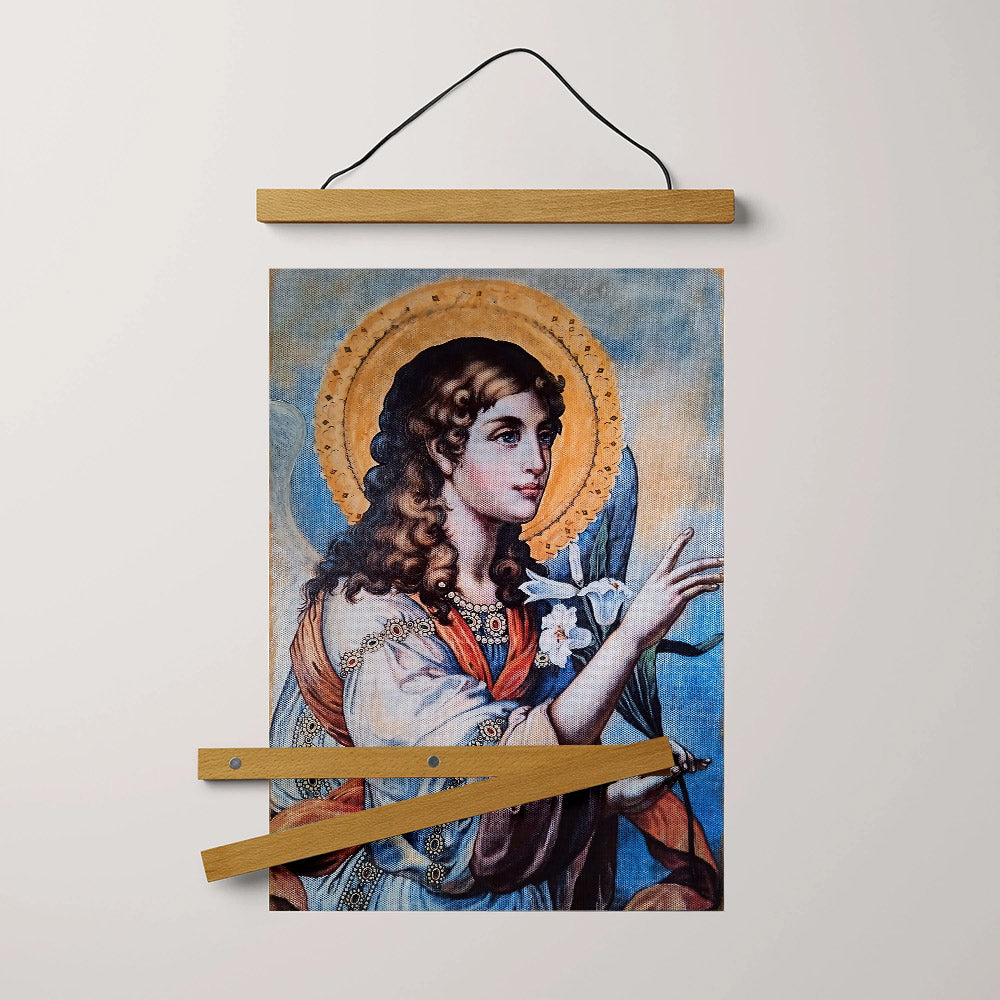 Archangel Gabriel Hanging Canvas Wall Art 1 - Catholic Canvas Wall Art - Religious Gift - Christian Wall Art Decor