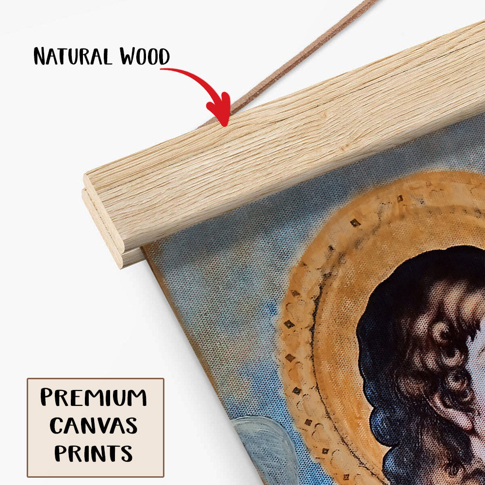 Archangel Gabriel Hanging Canvas Wall Art 1 - Catholic Canvas Wall Art - Religious Gift - Christian Wall Art Decor