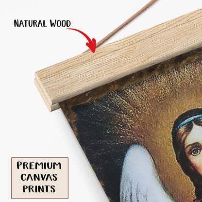 Archangel Gabriel Religious Hanging Canvas Wall Art - Catholic Hanging Canvas Wall Art - Religious Gift - Christian Wall Art Decor
