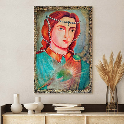Archangel Raphael Canvas Wall Art - Catholic Canvas Wall Art - Religious Gift - Christian Wall Art Decor
