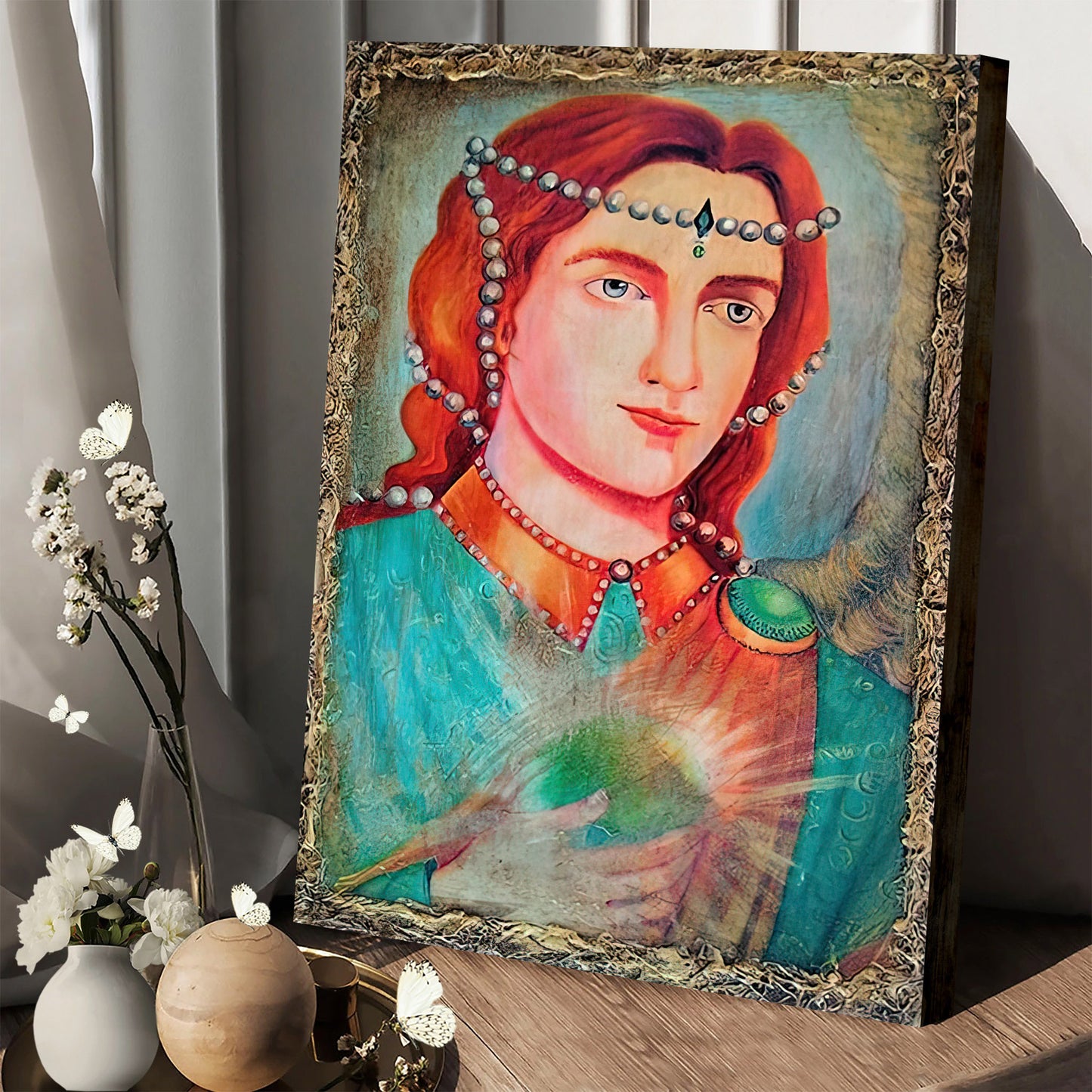 Archangel Raphael Canvas Wall Art - Catholic Canvas Wall Art - Religious Gift - Christian Wall Art Decor