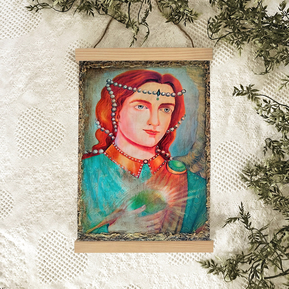 Archangel Raphael Hanging Canvas Wall Art - Catholic Hanging Canvas Wall Art - Religious Gift - Christian Wall Art Decor