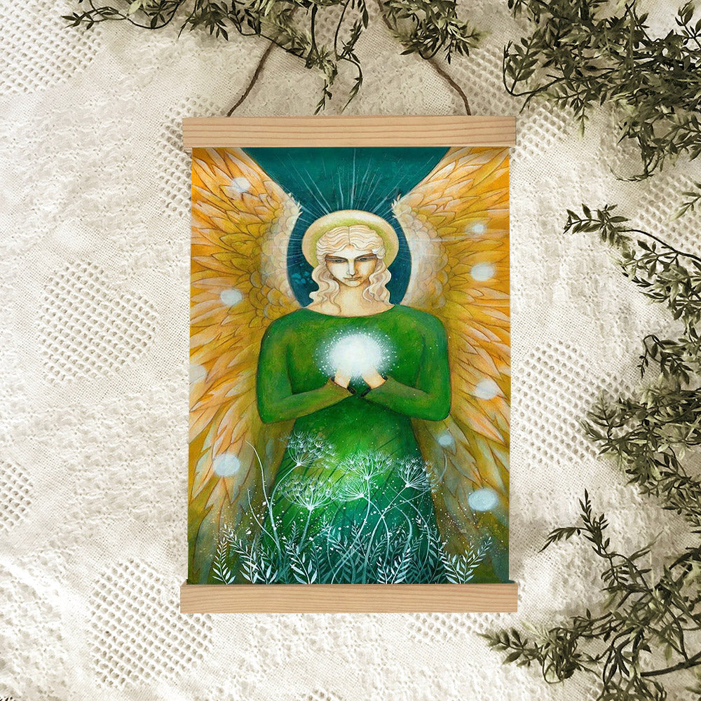 Archangel Raphael Hanging Canvas Wall Art 1 - Catholic Canvas Wall Art - Religious Gift - Christian Wall Art Decor