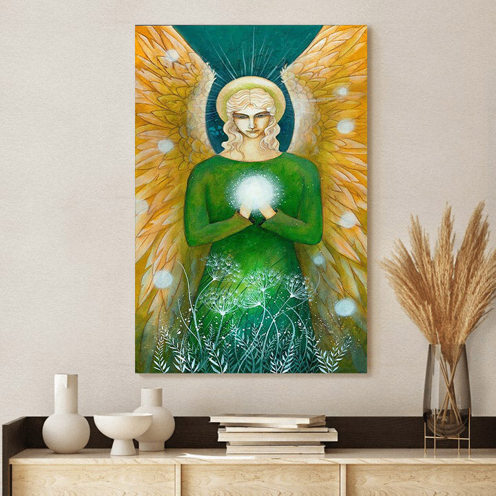 Archangel Raphael Wall Art Canvas - Catholic Canvas Wall Art - Religious Gift - Christian Wall Art Decor