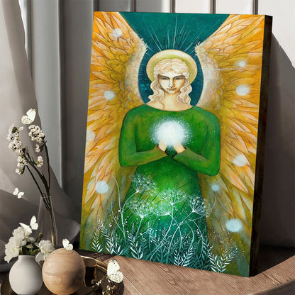 Archangel Raphael Wall Art Canvas - Catholic Canvas Wall Art - Religious Gift - Christian Wall Art Decor