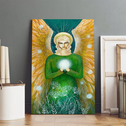 Archangel Raphael Wall Art Canvas - Catholic Canvas Wall Art - Religious Gift - Christian Wall Art Decor