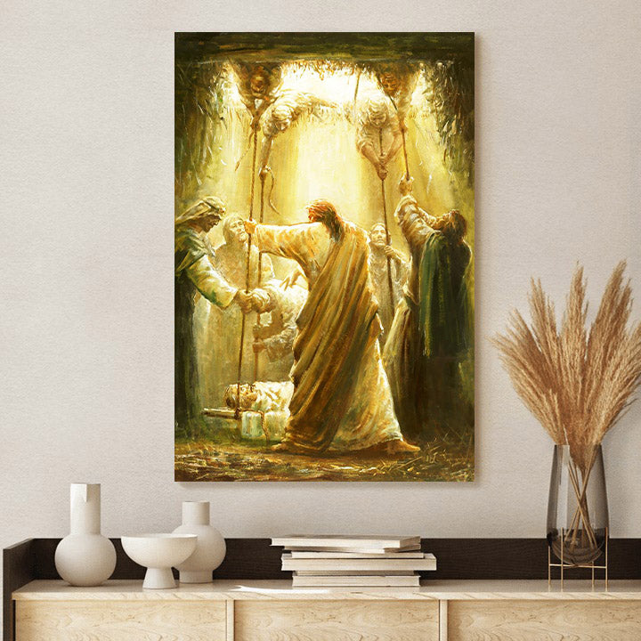 Arise, Take Your Bed And Walk Canvas Wall Art - Christan Wall Decor