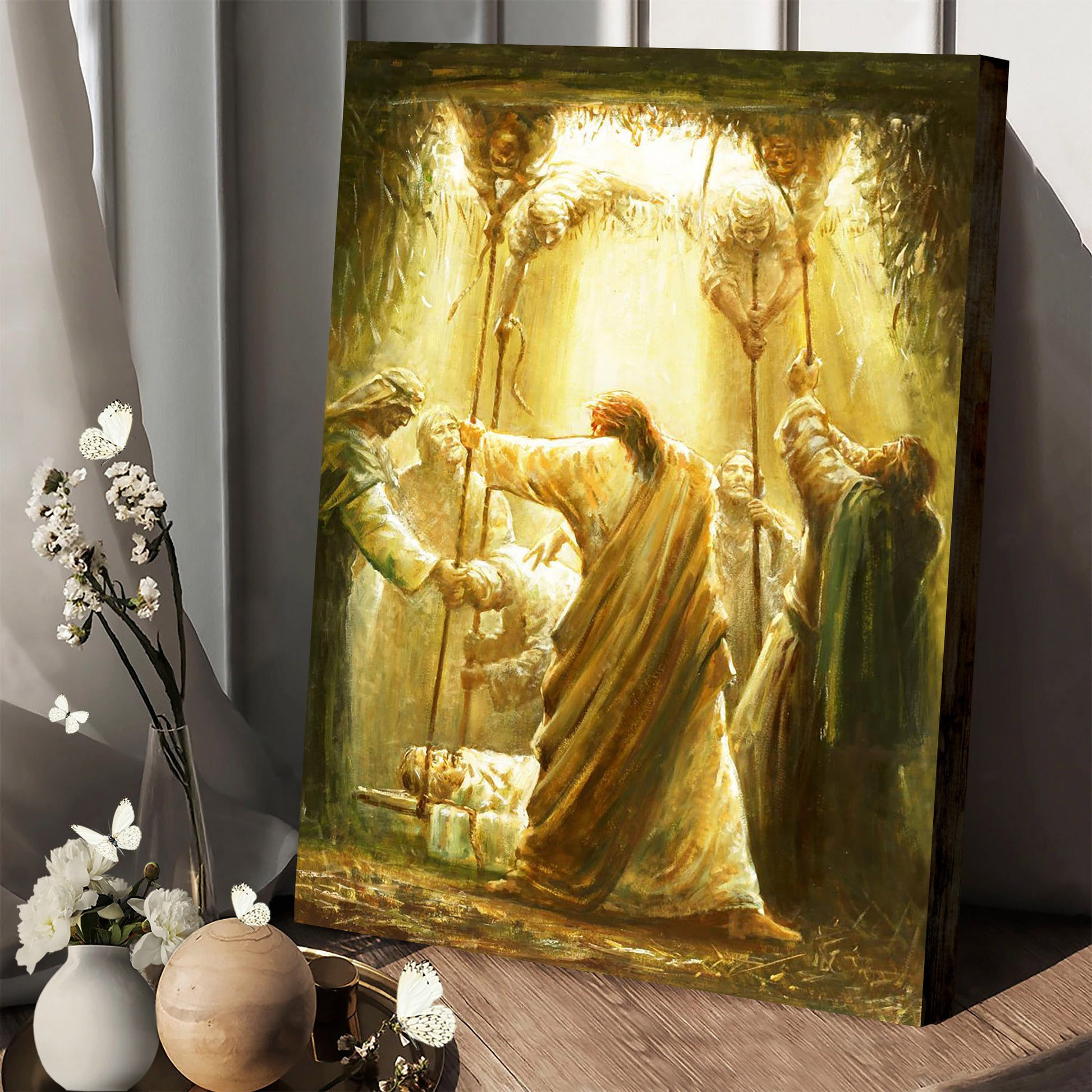 Arise, Take Your Bed And Walk Canvas Wall Art - Christan Wall Decor