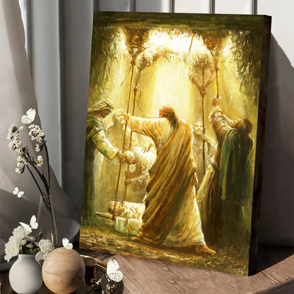 Arise, Take Your Bed And Walk Canvas Wall Art - Christan Wall Decor