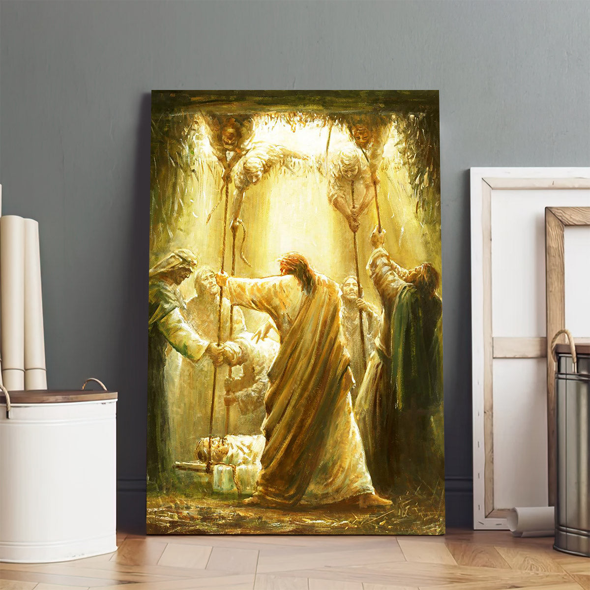 Arise, Take Your Bed And Walk Canvas Wall Art - Christan Wall Decor