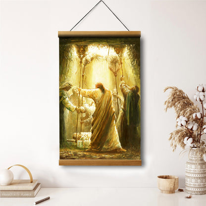 Arise, Take Your Bed And Walk Hanging Canvas Wall Art - Christan Wall Decor - Religious Canvas