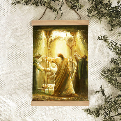 Arise, Take Your Bed And Walk Hanging Canvas Wall Art - Christan Wall Decor - Religious Canvas