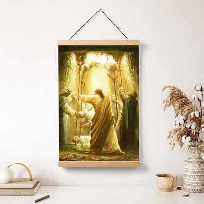 Arise, Take Your Bed And Walk Hanging Canvas Wall Art - Christan Wall Decor - Religious Canvas