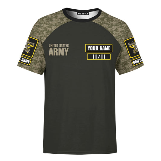 Army Of God God Bless Our Veterans - Christian 3d Shirts For Men Women