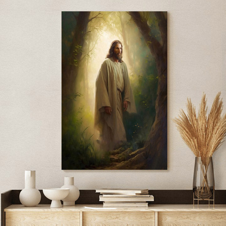 Art Biblical Wall Art Jesus Painting Picture - Jesus Canvas Art - Christian Wall Art