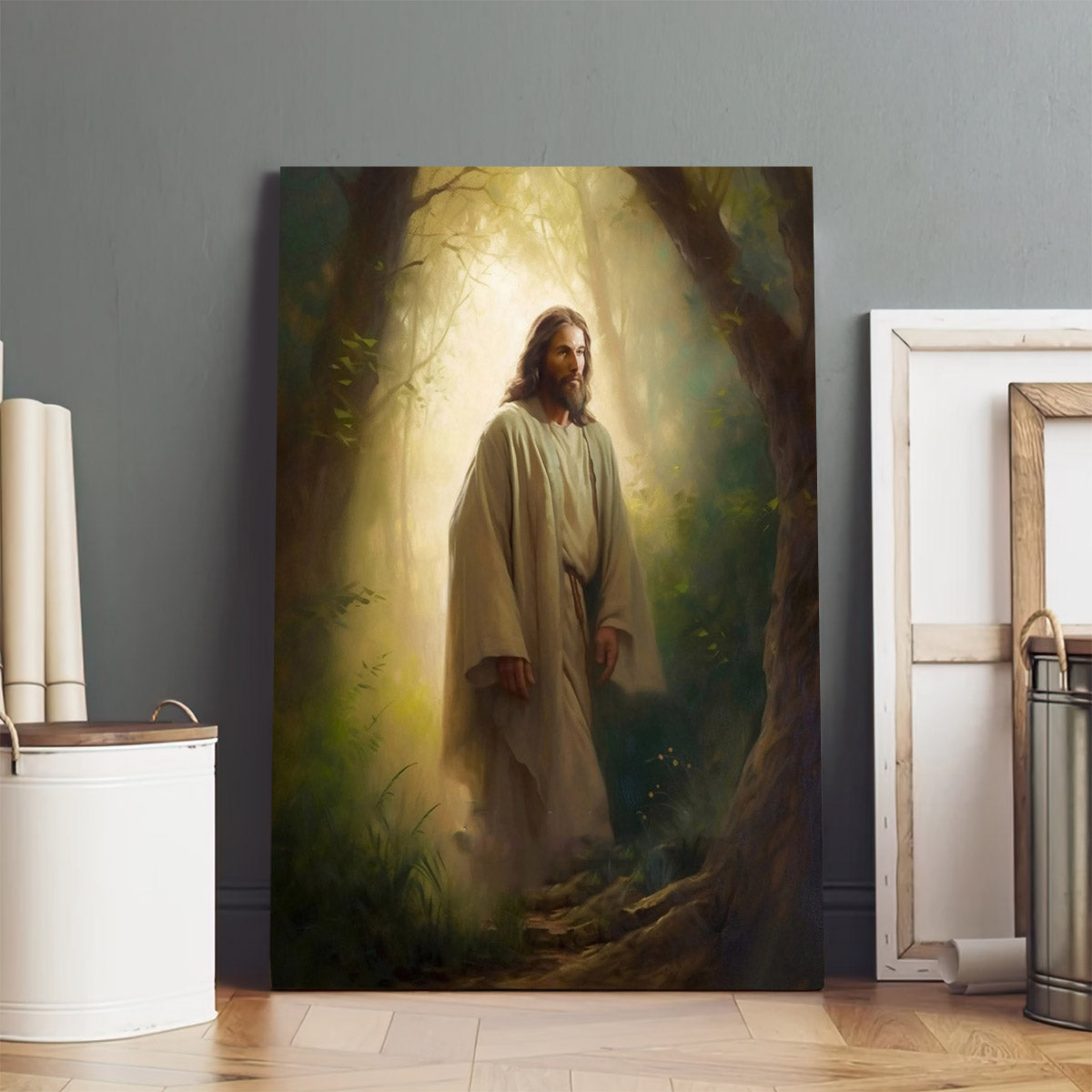 Art Biblical Wall Art Jesus Painting Picture - Jesus Canvas Art - Christian Wall Art