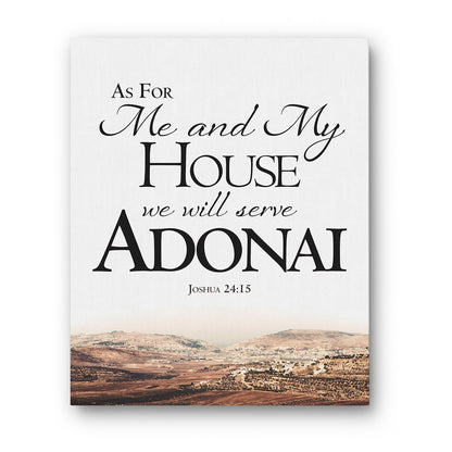 As For Me And My House Actual Location Canvas Wall Art - Gallery Wrapped Canvas Art