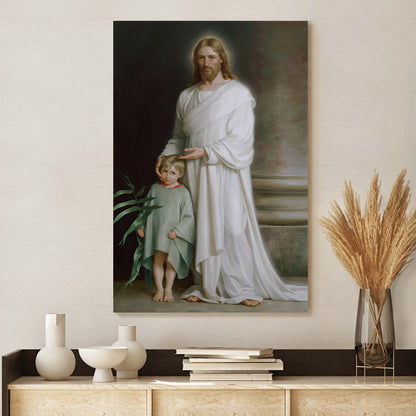 As a Little Child 2 Canvas Wall Art - Jesus Canvas Pictures - Christian Canvas Wall Art