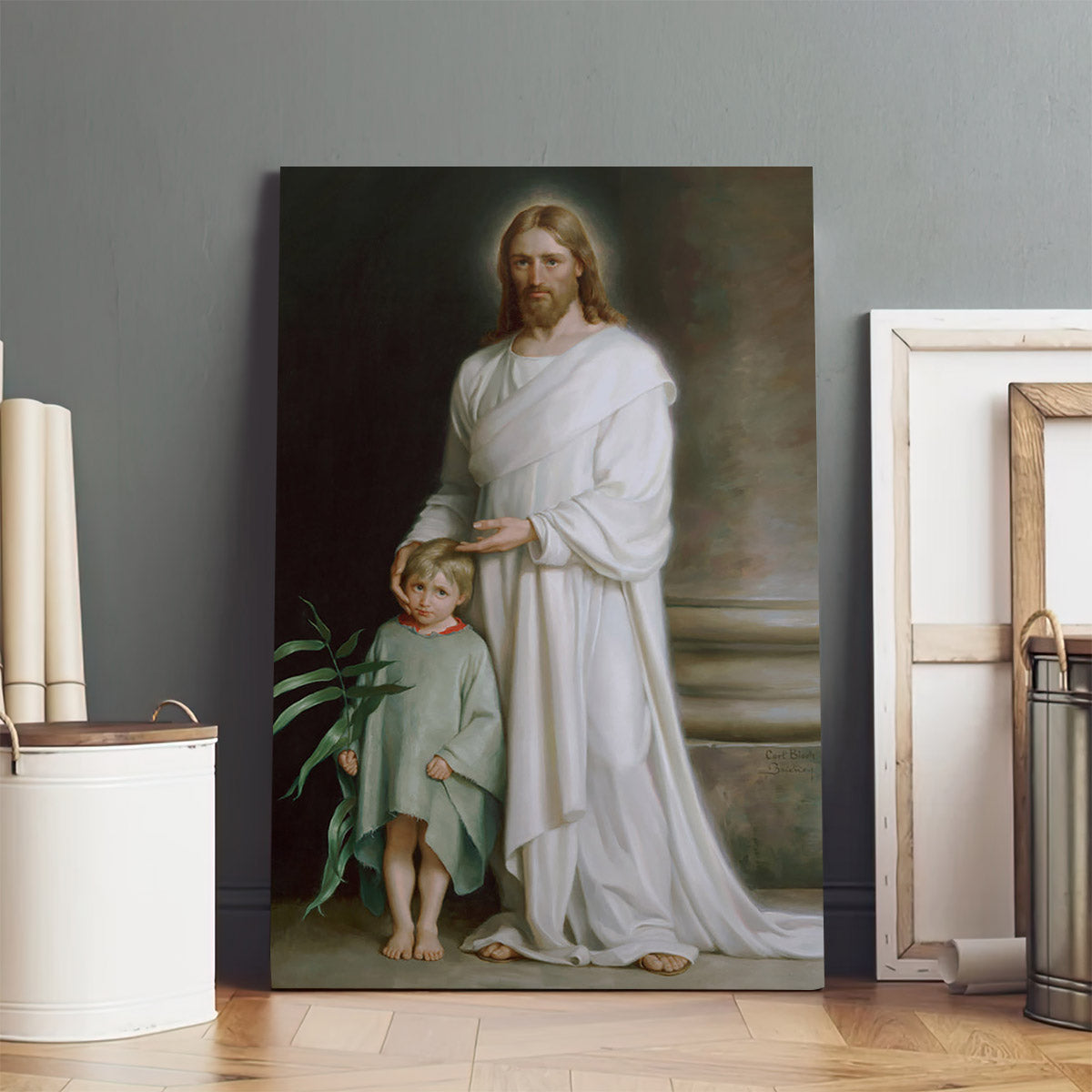 As a Little Child 2 Canvas Wall Art - Jesus Canvas Pictures - Christian Canvas Wall Art