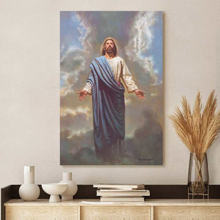 Ascension Canvas Wall Art - Jesus Canvas Pictures - Christian Canvas Wall Art