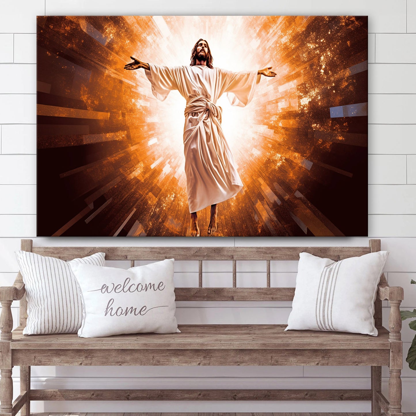 Ascension Jesus - Canvas Picture - Jesus Christ Canvas - Christian Wall Art