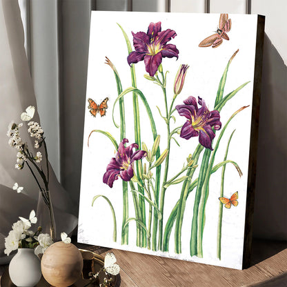 August Bouquet 1 Canvas Art - Easter Wall Art - Easter Vertical Canvas - Easter Gift