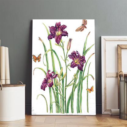 August Bouquet 1 Canvas Art - Easter Wall Art - Easter Vertical Canvas - Easter Gift