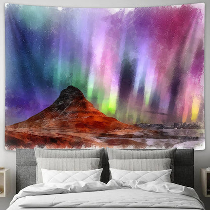 Aurora Polar Lights Painting Tapestry - Tapestry Wall Decor - Home Decor Living Room
